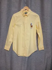POLO RALPH LAUREN ポロラルフローレン イェロー コットンシャツ 長袖 ユニセックス