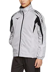 新品 [MIZUNO(ミズノ)]トレーニングウェア 中綿ウォーマーシャツ 32JE7553 アロイグレー×ブラック 日本 XS (日本サイズXS相当)