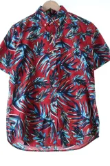 （ S ） GAP(ギャップ) 半袖シャツ シャツ レッド ハワイアン- 13E55