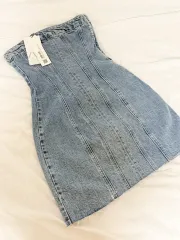 ( 新品 ) ZARA(ザラ) デニム トップス ワンピース ／ xs サイズ