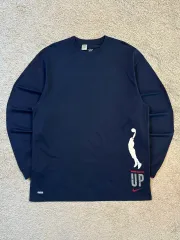 2XL 00's NIKE オールドスクール ドライフィット スウッシュ バスケットボール 長袖 Tシャツ