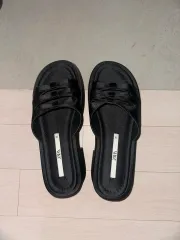 ザラ ブラック サンダル 38