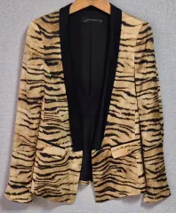 XS ( 44 ) ZARA ZARA(ザラ) レオパード オープンタイプ ジャケット