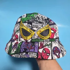 スパイダーマン カートゥーン マーベル バケットハット USJ ユニバーサル ディズニーランド グッズ 帽子