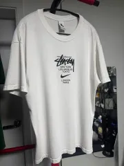 NIKE×ステューシー 半袖 XL 白 NIKE STUSSY ワールドツアー
