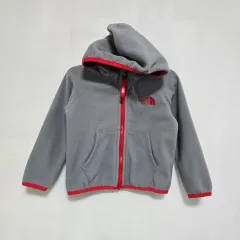THE NORTH FACE ザノースフェイス キッズ フリース グレー フード ジャケット キッズ 2-3歳 0924