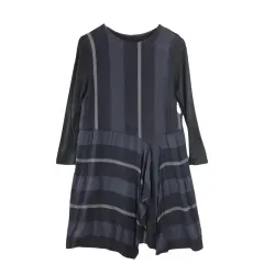 GABARDINE K T シースルー ストライプ ワンピース 9 レーヨン ブレンド