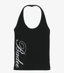 Badee BADEE(ベディー) Ribbed Halter Top Black