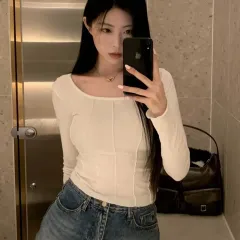 ル・モーメント 成形 Tシャツ アスレジャー インナーティ アイボリー 黒