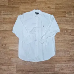 Ralph Lauren(ラルフローレン) Yarmouth オックスフォード シャツ 白 3XL