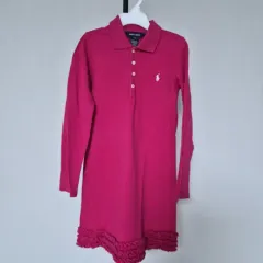 ポロ 6歳 120号 キッズ 長袖 ONE PIECE ドレス C-ONE-070