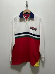 トミーヒルフィガー ラグビー 長袖 Tシャツ カラーブロック M