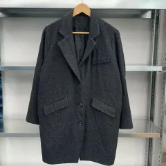 （ L ) ヴィンテージ ウール シングルコート- Y886