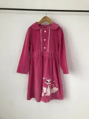 (正規品)オイルリリージュニアベルベット長袖ワンピース（ジュニア） 8 9 三)