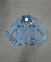 Thursday Island(サースデーアイランド) 花刺繍 デニムジャケット スパン糸