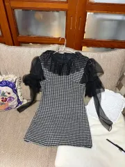 ゲストルック セミスーツ ツイードワンピース スーツ ジャケット 結婚式