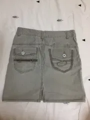 y2k グレー デニムスカート
