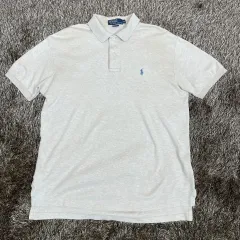 POLO RALPH LAUREN ポロラルフローレン アイボリー ポニー 刺繍 半袖 カラーTシャツ M