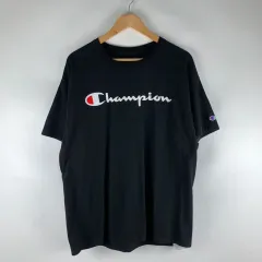 Champion(チャンピオン) スペルアウト 黒 半袖Tシャツ XL 250806