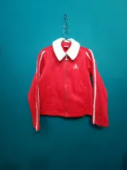 le coq sportif レディース ヴィンテージ レア カラ ファー 起毛 ジップアップ ジャージ