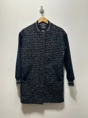 レディース Tommy Hilfiger トミーヒルフィガー ツイード ロング ブルゾン コート ジャケット アウター M