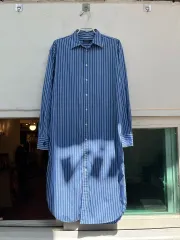 Polo Ralph Lauren ストライプ 青 シャツワンピース 6