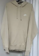 Nike(ナイキ） 裏起毛フード付きパーカー ベージュ