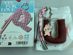正規品 ラブブ アルファベット イニシャル キーリング U