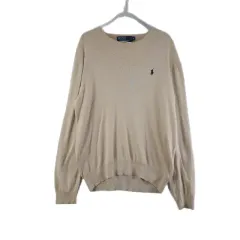 J2541 POLO RALPH LAUREN メンズM ベージュ ルーズニット