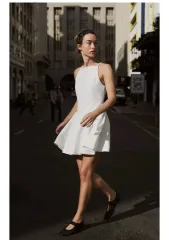 ZARA(ザラ) ボタン ミニ ワンピース L (小さく出てきます)