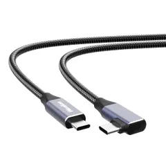 新品 YAMCOWL USB Type-Cケーブル L字【PD100W急速充電】根元強化 断線防止 ナイロン編み込みボディ 高速データ転送 USB Type-C対応 iPhone17/16/15シリーズ Galaxy/iPad/MacBook/Air iPad