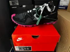 (W310/M305)NIKE X オフホワイト ズーム テラ カイガー5 ブラックピンク
