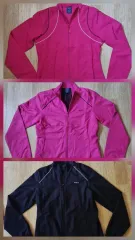(新品) リーボック 黒 ホットピンク色 ジンダルレ色 ウィンドブレーカー ジャケット アウター Sサイズ 3セット