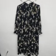 レディース 77 size フラワーパターン ワンピース