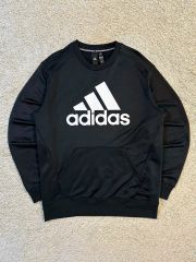 L adidas(アディダス) ADIDAS ビッグロゴ トレーナー トップス パーカー 黒