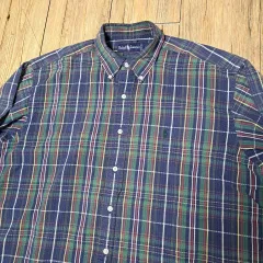 90s ポロ Ralph Lauren(ラルフローレン) シアサッカー チェック シャツ