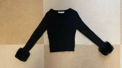 ZARA レディース ラメ ユニーク カーディガン ( S )