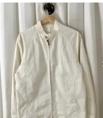 LACOSTE アイボリー ハーフネック ジャケット