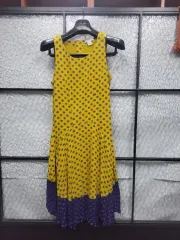 H&M 黄色 花柄 ノースリーブ ONE PIECE