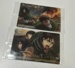 (レア) 進撃の リヴァイ エレン ミカサ カード トレカ グッズ