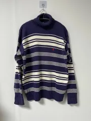 POLO RALPH LAUREN(ポロラルフローレン) 90s ストライプ タートルネック ニット