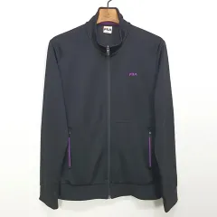 FILA(フィラ) レディース ジップアップジャージ 黒 ( HU4296 )
