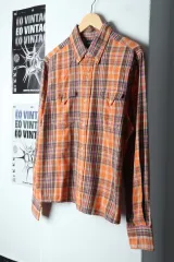 （ L ） ポロ Ralph Lauren(ラルフローレン) シャツ オレンジ チェック- 14924