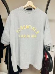 Essentials 正規品 ヘビー ジャージ クルーネック Tシャツ ライト ヘザー グレー S