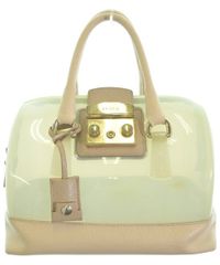 FURLA グレー PVC ハンドバッグ ジェリーバッグ - メルカリ