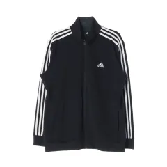 XXL adidas(アディダス) 黒 3本線 トラックトップス ジャケット ジップアップジャケット