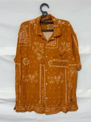 niko and ...(ニコアンド) ペイズリー 半袖シャツ