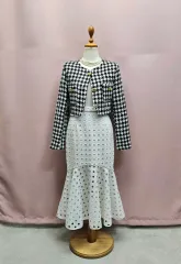 パンチング マーメイド ロング丈スカート