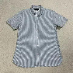 Tommy Hilfiger(トミーヒルフィガー) シアサッカー 半袖 シャツ m