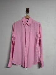 ポロラルフローレン ピンク リネン シャツ M